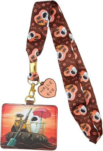 حبل من Loungefly Disney Moments Wall E Date Night مع حامل بطاقات in Saudi Arabia
