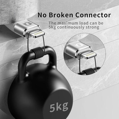 Short iPhone Charger Cord 1 Foot 4Pack [Apple MFi Certified] iPhone Cable Braided USB A to Lightning Cable Compatible with iPhone 14 13 12 11 Pro Max Mini XS XR 8 7 6s SE, iPad/iPod/AirPods in Saudi Arabia