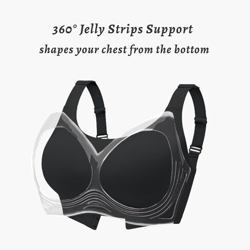Soft Bras for Women No Underwire Wireless Bralettes Full Coverage Ultra Comfort T-Shirt Bra with Bra Extender in Saudi Arabia