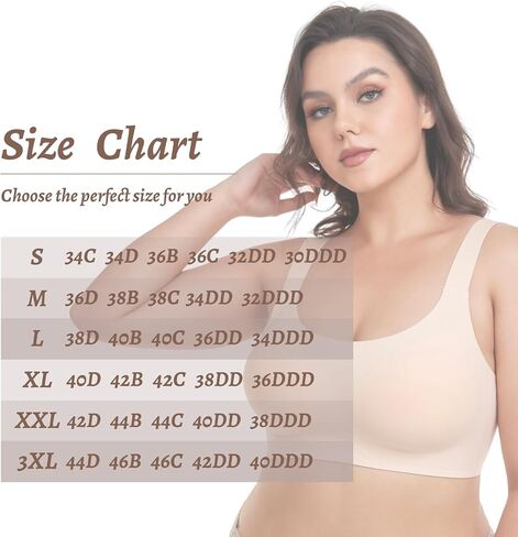 Soft Bras for Women No Underwire Wireless Bralettes Full Coverage Ultra Comfort T-Shirt Bra with Bra Extender in Saudi Arabia