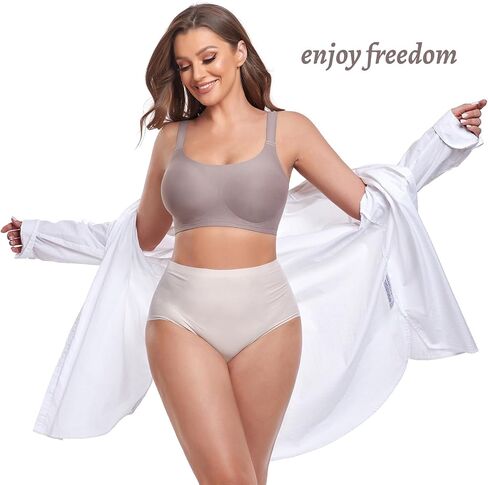 Soft Bras for Women No Underwire Wireless Bralettes Full Coverage Ultra Comfort T-Shirt Bra with Bra Extender in Saudi Arabia