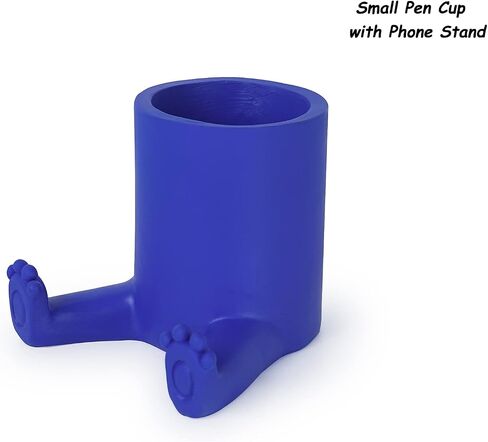 DreamsEden Pen Pencil Holder with Phone Stand, Cute Pencil Cup for Desk Resin Pen Container Gift for Boy Girls Cell Phone Stand Desk Accessories and Stationary Holder for Office Classroom Home (Black) in Kuwait