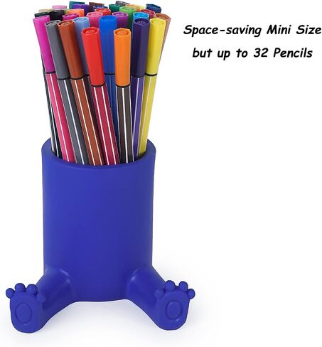 DreamsEden Pen Pencil Holder with Phone Stand, Cute Pencil Cup for Desk Resin Pen Container Gift for Boy Girls Cell Phone Stand Desk Accessories and Stationary Holder for Office Classroom Home (Black) in Kuwait
