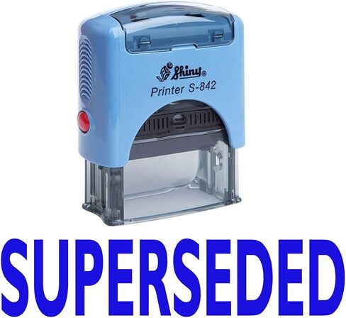SUPERSEDED Self Inking Rubber Stamp Custom Shiny Office Stationary Stamp in Saudi Arabia