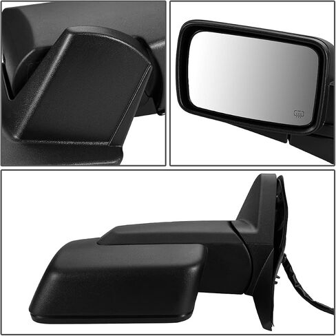 DNA Motoring OEM-MR-CH1320371 Left Side Mirror Compatible with 2008-2012 Liberty Heated Powered Adjustment Foldable Rear View Mirror in Saudi Arabia