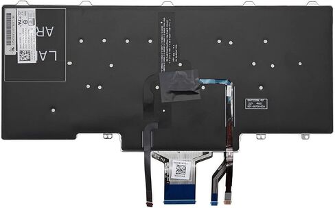 لوحة مفاتيح بديلة للكمبيوتر المحمول Dell Latitude E5450 E5470 7480 7490 5480 5488 مع مؤشر، بدون إطار تخطيط أمريكي in Saudi Arabia