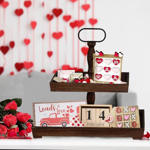 حامل صينية بطبقتين من YGEOMER، ديكور صينية متدرجة لعيد القديس باتريك للمنزل والمطبخ والمكتب وديكور الحفلات in Kuwait