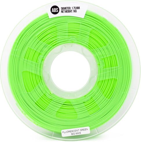 Gizmo Dorks 3mm (2.85mm) ABS Filament 1kg / 2.2lb for 3D Printers, Fluorescent Green (UV Light) in Saudi Arabia