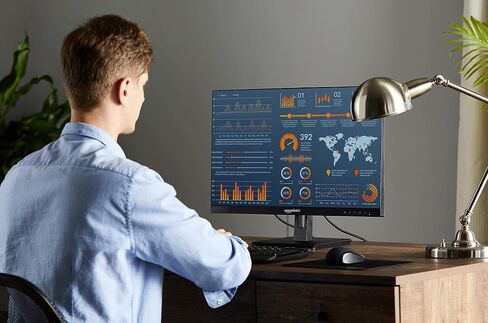 شاشة Amazon Basics مقاس 24 بوصة IPS | مدعومة بتقنية AOC | FHD 1080P | HDMI ومنفذ العرض ومدخل VGA | متوافق مع VESA | مكبرات صوت مدمجة | أسود | للمكتب والمنزل in Kuwait