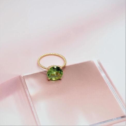 18K Gold Plated Sterling Silver Colored AAAAA Zirconia Stones Propose Engagement Ring, Simulated Green Peridot/Purple Amethyst/Pink Tourmaline/Blue Topaz Wedding Bands for Women in Saudi Arabia