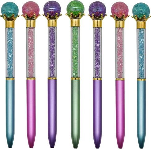Maydahui 12 PCS Crystal Crown Ballpoint Pen Retractable Bling Pen Black Ink for Women Girls Wedding School in Saudi Arabia