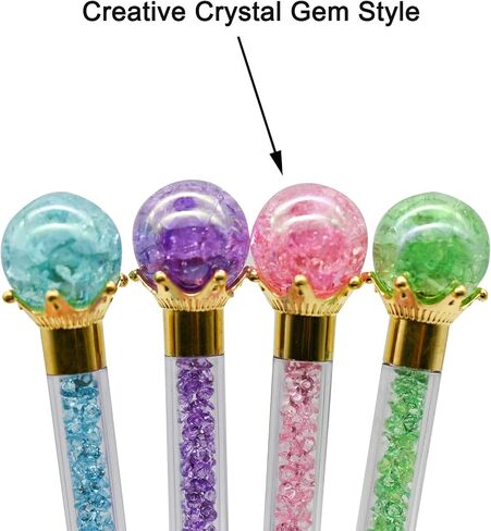 Maydahui 12 PCS Crystal Crown Ballpoint Pen Retractable Bling Pen Black Ink for Women Girls Wedding School in Saudi Arabia