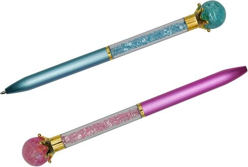 Maydahui 12 PCS Crystal Crown Ballpoint Pen Retractable Bling Pen Black Ink for Women Girls Wedding School in Saudi Arabia