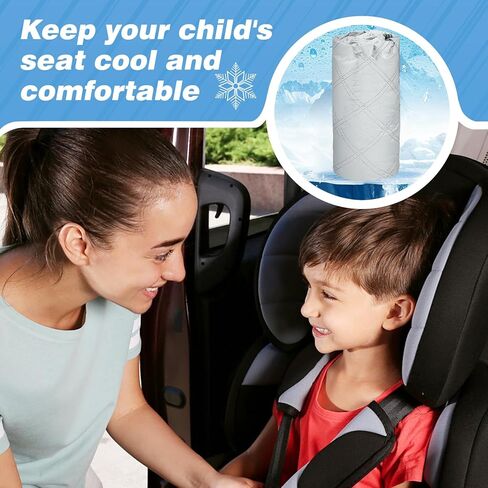 غطاء مظلة الشمس لمقعد السيارة للأطفال - مركبات سميكة ثنائية الطبقة، درجة حرارة أكثر برودة مقاعد السيارة للرضع عاكسة للحرارة، حماية من الأشعة فوق البنفسجية غطاء مقعد السيارة للأطفال الصغار ملحقات السفر in Kuwait