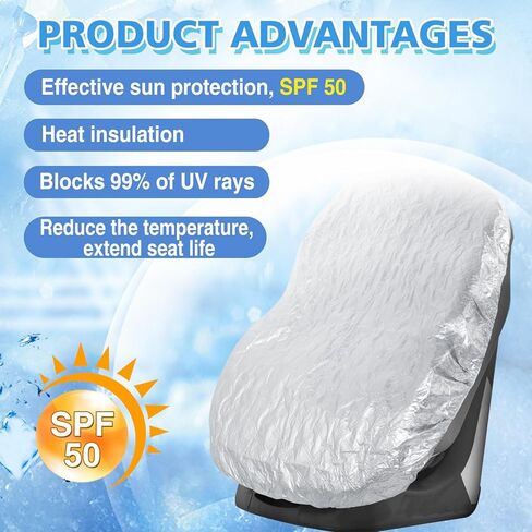 غطاء مظلة الشمس لمقعد السيارة للأطفال - مركبات سميكة ثنائية الطبقة، درجة حرارة أكثر برودة مقاعد السيارة للرضع عاكسة للحرارة، حماية من الأشعة فوق البنفسجية غطاء مقعد السيارة للأطفال الصغار ملحقات السفر in Kuwait