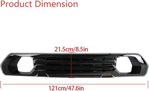 LABLT Gloss Black Front Lower Bumper Filler Replacement for GMC Sierra 1500 AT4/Denali 2019-2021 84176747 in Saudi Arabia