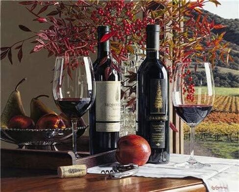 XDXART Paint by Numbers Kit for Adults Beginner DIY Oil Painting 16x20 inch - Red Wine on The Table, Drawing with Brushes Christmas Decor Decorations Gifts (Without Frame) in Saudi Arabia