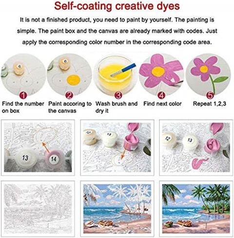 XDXART Paint by Numbers Kit for Adults Beginner DIY Oil Painting 16x20 inch - Red Wine on The Table, Drawing with Brushes Christmas Decor Decorations Gifts (Without Frame) in Saudi Arabia