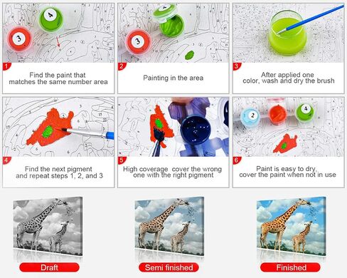 الطلاء بالأرقام للبالغين DIY طلاء يسوع بالأرقام مجموعات اليد المسيحية للأطفال المبتدئين مجموعات الطلاء الزيتي لديكور المنزل 16 × 20 بوصة in Saudi Arabia