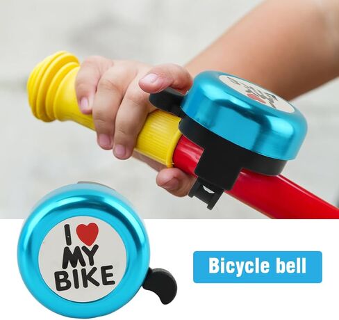 Kids Bike Basket, Cute Bicycle Front Handlebar Basket with Bell Windmill, Adjustable Small Scooter Arts and Crafts Bike Decoration, Bike Accessories for Boys Girls Kids in Saudi Arabia