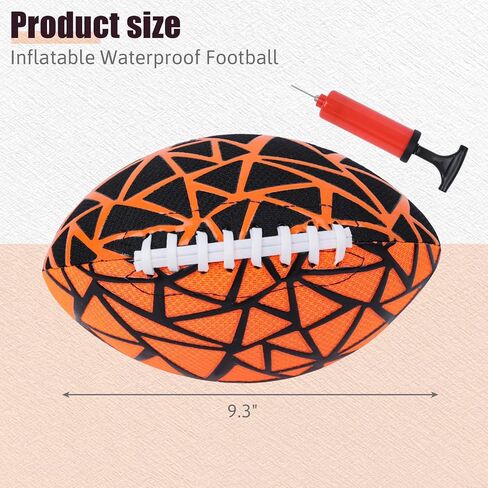 Shindel Inflatable Waterproof Football, Rubber Football 9.3 Inch Practice Football with Special Grip Pattern for Kids Outdoor in Saudi Arabia