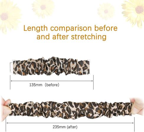 متوافق مع iTouch Sport 4 Bands، 20 مم قماش مرن Scrunchie مرن للسيدات، أشرطة بديلة لطيفة متوافقة مع iTouch Sport 4 / Sport 3 / AIR 3 40 مم ساعة ذكية in Kuwait