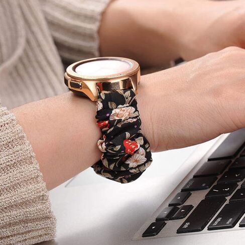 متوافق مع iTouch Sport 4 Bands، 20 مم قماش مرن Scrunchie مرن للسيدات، أشرطة بديلة لطيفة متوافقة مع iTouch Sport 4 / Sport 3 / AIR 3 40 مم ساعة ذكية in Kuwait