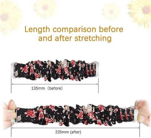 متوافق مع iTouch Sport 4 Bands، 20 مم قماش مرن Scrunchie مرن للسيدات، أشرطة بديلة لطيفة متوافقة مع iTouch Sport 4 / Sport 3 / AIR 3 40 مم ساعة ذكية in Kuwait
