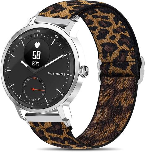 متوافق مع فرقة Withings ScanWatch، حزام بديل قابل للتعديل من النايلون المطاطي الممتد متوافق مع Withings ScanWatch 42 مم/38 مم ساعة ذكية هجينة in Kuwait