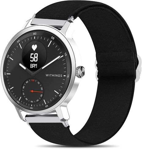 متوافق مع فرقة Withings ScanWatch، حزام بديل قابل للتعديل من النايلون المطاطي الممتد متوافق مع Withings ScanWatch 42 مم/38 مم ساعة ذكية هجينة in Kuwait