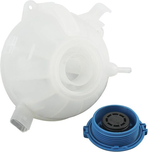 AUTOKAY Front Engine Coolant Reservoir Tank with Cap for Audi A3 Q3 RS3 TT 2006-2019 for Volkswagen Beetle CC Eos Golf GTI Jetta Passat R32 Rabbit Tiguan Vehicles 1993-2019 603-253 1K0121407A in Saudi Arabia