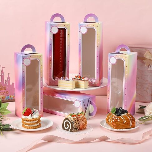 Resurhang 36 Pcs Hot Pink Girls Party Favor Boxes Pink Doll Princess Gift Boxes Holographic Iridescence Shiny Candy Boxes Treat Goodie Bag for Birthday Bachelorette Party Decorations Supplies in Saudi Arabia