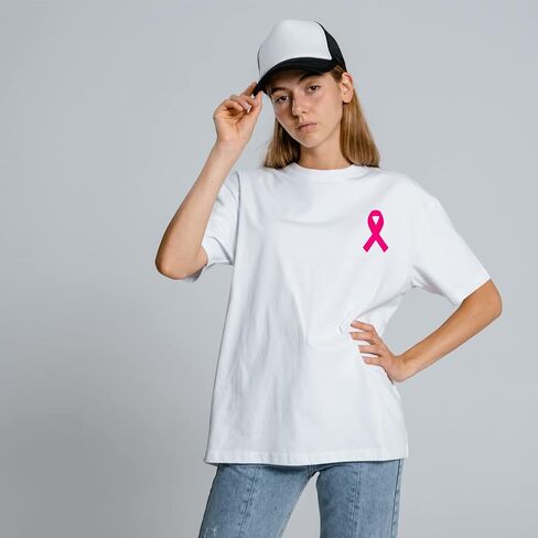 Pink Ribbon Stickers, 500 pcs Breast Cancer Awareness PVC Material, Waterproof, for Fundraising, Charity Events and Support Groups in Saudi Arabia