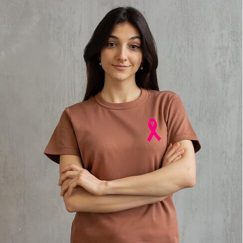 Pink Ribbon Stickers, 500 pcs Breast Cancer Awareness PVC Material, Waterproof, for Fundraising, Charity Events and Support Groups in Saudi Arabia