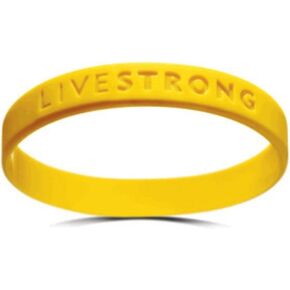 Official Live Strong Lance Armstrong Yellow Cancer LIVESTRONG Rubber Wristband Bracelet