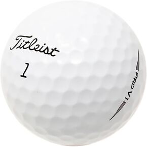 LostGolfBalls - 48 Titleist Pro V1 Golf Balls in Good Condition, 2019 Year Model, AAA Quality, Used & Recycled Used Golf Balls, Titleist ProV1, The #1 Ball in Golf, White