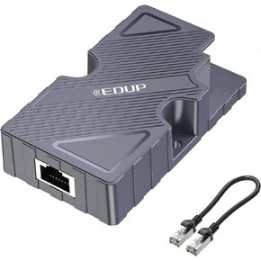 EDUP Starlink Dishy V2 to RJ45 Adapter for Starlink GigE PoE Injector, Work for Starlink Dish V2 / Starlink Standard Actuated Internet Kit Satellite Network to Router/Desktop/Laptop