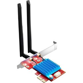WiFi 6E AXE5400 PCIe Card | 5400Mbps Tri-Band 2.4GHz/5GHz/6GHz | Bluetooth 5.3, MU-MIMO, OFDMA | Ultra-Low Latency for Gaming Streaming | Supports Windows 10/11 64bit