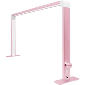 Half Moon Nail Desk Lamp,Nail Tech lamp,Led Nail Tech Lamp,Led Manicure Desk Lamp,with 3 Color Temperature 3000k-6500k and Dimmable Brightness,Silver