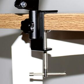 Replacement Heavy Duty C Clamp for 1/2" Base Magnifying Lamp,Desk Lamp,Swing Arm Lamp,Phone I pad Mount,Tablet Mic Holder,Table Mount Clamp for Microphone Stand Mic Boom Arm (G1 Black)