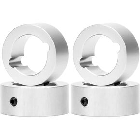 4PCS 15.8mm RC Aluminum Joint Cup Reinforced Ring Compatible with Traxxas 1/10 MAXX 4S, RC Upgrade Parts Drive Cup Sleeves Protect Ring (Silver)