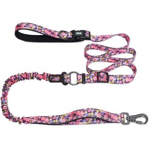 Hands Free Dog Leash, Adjustable Heavy Duty Waist Belt for Small Medium Large Dogs Walking Running with Reflective(Red)