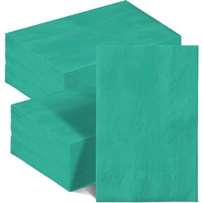 qiqee 24 Colors Paper Napkins Guest Paper Disposable Towels Napkin Paper Hand Towels for Wedding, Dinner, Birthday Party, Dessert Cocktail ＆ Kitchen Napkins(120 Count,13 * 16inch）