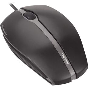 Cherry GENTIX Corded Optical Illuminated Mouse - Corded - Illuminated - Symmetrical Design – Black (JM-0300)