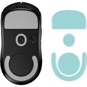 kwmobile Mouse Feet Replacement Compatible with Logitech G PRO X Superlight 2 Computer Mouse Skates Sticker - Dusty Pink