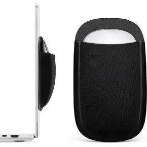 Slim Mouse Holder for Magic Mouse, Laptop Mouse Pouch/Mouse Sleeve for Magic Mouse, Case for Magic Mouse, Reusable Adhesive, No Glue Residue, Compatible with iPad or MacBook