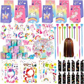 Unicorn Party Favors, Unicorn Birthday Party Supplies for Girls Age 3-5, 5-8 Years Old, Unicorn Birthday Party Favors for Girls and Boys