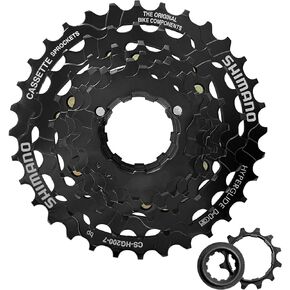 Bike Cassette 7 Speed CS-HG200 Bike Sprocket 12-32T for Mountain Bike Folding Bike, Black