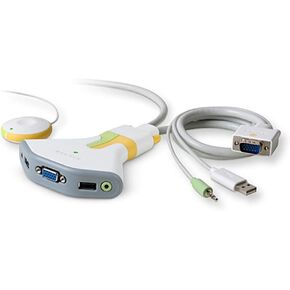 Belkin BLKF1DG102UTT Flip USB with Audio KVM Switch