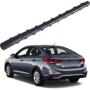 7 Inch Flexible Spiral Rubber Antenna for Hyundai Santa Fe (2019 2020), Hyundai Accent (2006-2022), Car Wash Proof - Internal Copper Coil Antenna Mast Replacement